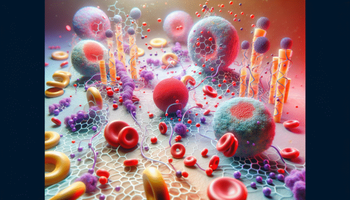 Illustration demonstrating nitric oxide diffusion from endothelial to smooth muscle cells, leading to vasodilation and enhanced blood flow.