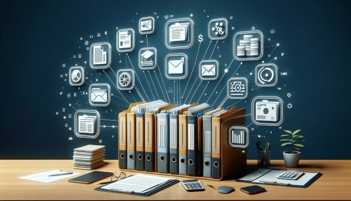 Debt Consolidation Loan Document Organizers: A Comprehensive Guide | DCL A desk featuring organised folders for loan agreements, payment schedules, and interest rates, representing effective debt management.