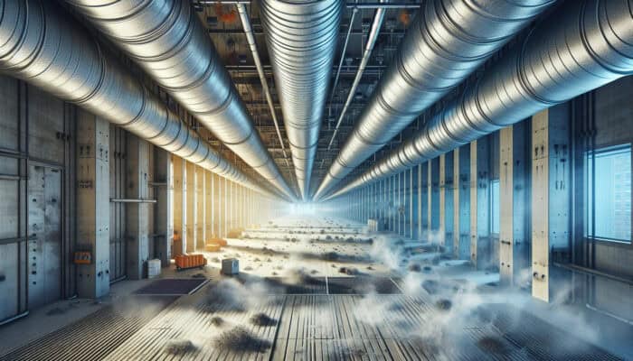 Air vent with dust, debris, mold, and musty odors indicating poor duct maintenance.