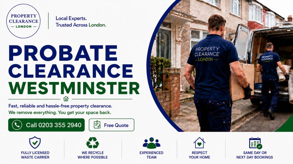 Probate House Clearance Services in Westminster Now Offered